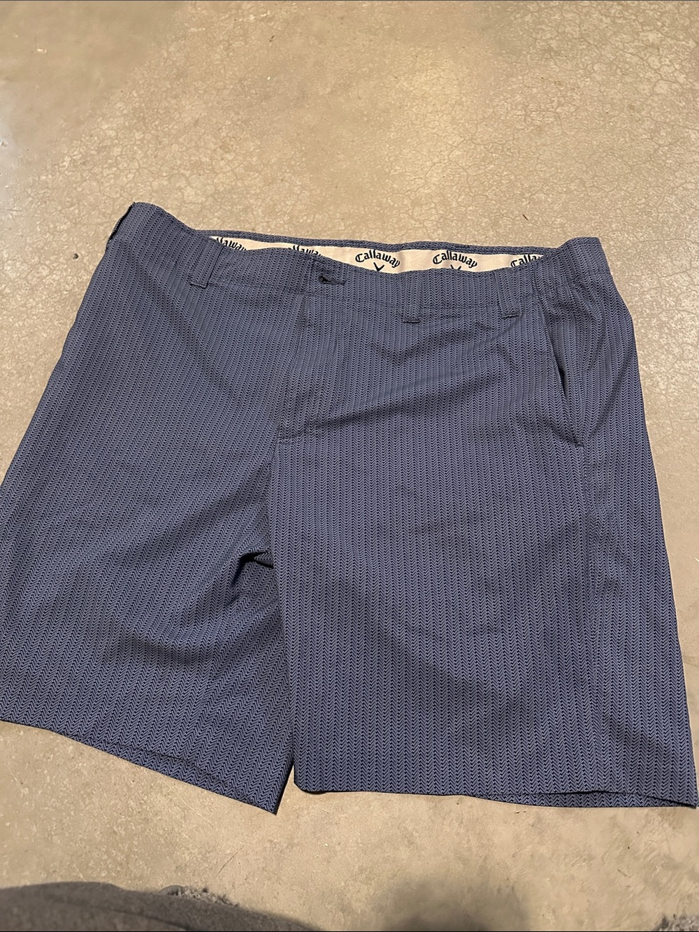 Callaway Men's Navy Textured Golf Shorts